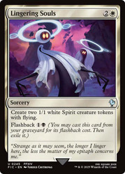 Lingering Souls\nFINAL FANTASY Commander\nSingle\nMagic The Gathering