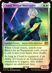 Cloud, Midgar Mercenary\nFINAL FANTASY\nSingle\nMagic The Gathering
