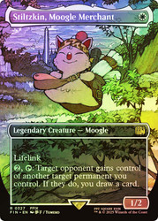 Stiltzkin, Moogle Merchant (#327) (Borderless)\nFINAL FANTASY - Variants\nSingle\nMagic The Gathering
