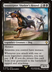 Interceptor, Shadow's Hound\nFINAL FANTASY Commander\nSingle\nMagic The Gathering