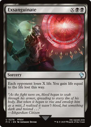 Exsanguinate\nFINAL FANTASY Commander\nSingle\nMagic The Gathering