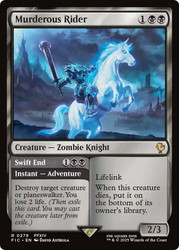 Murderous Rider // Swift End\nFINAL FANTASY Commander\nSingle\nMagic The Gathering