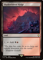 Shadowblood Ridge\nFINAL FANTASY Commander\nSingle\nMagic The Gathering