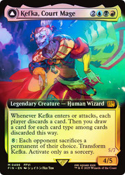 Kefka, Court Mage // Kefka, Ruler of Ruin (#496) (Extended Art)\nFINAL FANTASY - Variants\nSingle\nMagic The Gathering