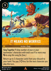 It Means No Worries
Reign of Jafar
Single
Lorcana
