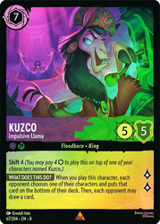 Kuzco - Impulsive Llama
Reign of Jafar
Single
Lorcana