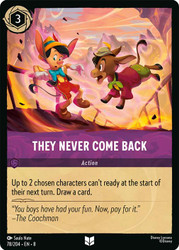 They Never Come Back
Reign of Jafar
Single
Lorcana
