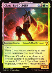 Cloud, Ex-SOLDIER\nFINAL FANTASY Commander\nSingle\nMagic The Gathering