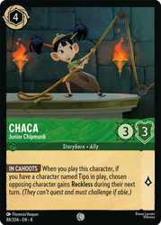 Chaca - Junior Chipmunk
Reign of Jafar
Single
Lorcana