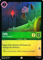 Tipo - Junior Chipmunk
Reign of Jafar
Single
Lorcana