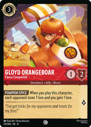 Gloyd Orangeboar - Fierce Competitor
Reign of Jafar
Single
Lorcana