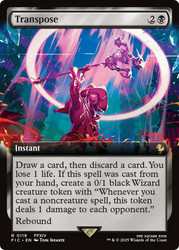 Transpose (Extended Art)\nFINAL FANTASY Commander - Variants\nSingle\nMagic The Gathering
