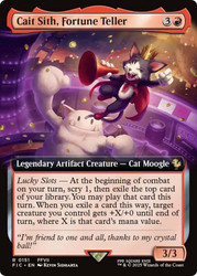 Cait Sith, Fortune Teller (Extended Art)\nFINAL FANTASY Commander - Variants\nSingle\nMagic The Gathering