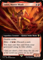 Sabin, Master Monk (Extended Art)\nFINAL FANTASY Commander - Variants\nSingle\nMagic The Gathering