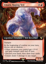 Umaro, Raging Yeti (Extended Art)\nFINAL FANTASY Commander - Variants\nSingle\nMagic The Gathering