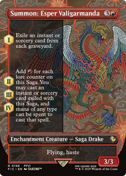 Summon: Esper Valigarmanda (Borderless)\nFINAL FANTASY Commander - Variants\nSingle\nMagic The Gathering