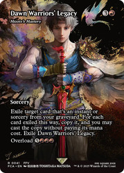Mizzix's Mastery (Dawn Warriors' Legacy) (Borderless)\nFINAL FANTASY Through the Ages\nSingle\nMagic The Gathering
