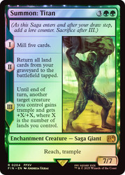 Summon: Titan\nFINAL FANTASY\nSingle\nMagic The Gathering