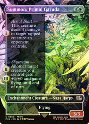 Summon: Primal Garuda (Borderless)\nFINAL FANTASY - Variants\nSingle\nMagic The Gathering