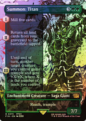 Summon: Titan (Borderless)\nFINAL FANTASY - Variants\nSingle\nMagic The Gathering