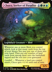 Choco, Seeker of Paradise (#479) (Extended Art)\nFINAL FANTASY - Variants\nSingle\nMagic The Gathering
