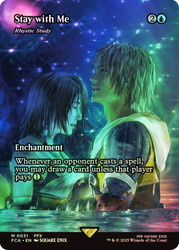 Rhystic Study (Stay with Me) (Borderless)\nFINAL FANTASY Through the Ages\nSingle\nMagic The Gathering