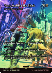 Captain Lannery Storm (Vaan, Aspiring Sky Pirate) (Borderless)\nFINAL FANTASY Through the Ages\nSingle\nMagic The Gathering
