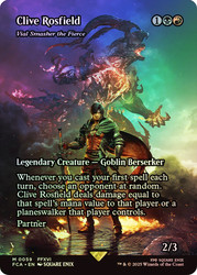 Vial Smasher the Fierce (Clive Rosfield) (Borderless)\nFINAL FANTASY Through the Ages\nSingle\nMagic The Gathering