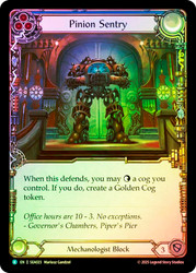 Pinion Sentry
High Seas
Single
Flesh and Blood