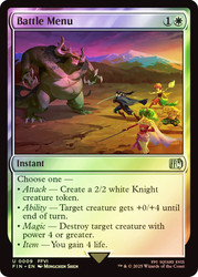 Battle Menu\nFINAL FANTASY\nSingle\nMagic The Gathering