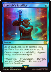 Louisoix's Sacrifice\nFINAL FANTASY\nSingle\nMagic The Gathering