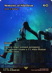 Stroke of Midnight (Memories of Nibelheim) (Borderless)\nFINAL FANTASY Through the Ages\nSingle\nMagic The Gathering
