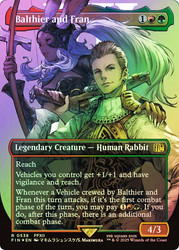 Balthier and Fran (Borderless) (Surge Foil)\nFINAL FANTASY - Alternate Foil Variants\nSingle\nMagic The Gathering