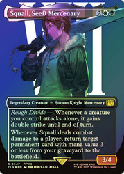 Squall, SeeD Mercenary (Borderless) (Surge Foil)\nFINAL FANTASY - Alternate Foil Variants\nSingle\nMagic The Gathering