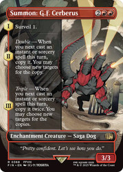 Summon: G.F. Cerberus (Borderless)\nFINAL FANTASY - Variants\nSingle\nMagic The Gathering