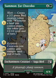 Summon: Fat Chocobo (Borderless)\nFINAL FANTASY - Variants\nSingle\nMagic The Gathering