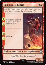 Summon: G.F. Ifrit\nFINAL FANTASY\nSingle\nMagic The Gathering