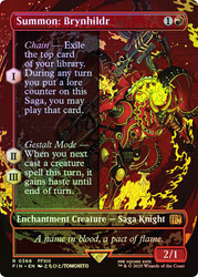 Summon: Brynhildr (Borderless)\nFINAL FANTASY - Variants\nSingle\nMagic The Gathering