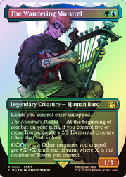 The Wandering Minstrel (#403) (Borderless)\nFINAL FANTASY - Variants\nSingle\nMagic The Gathering