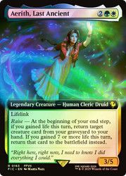 Aerith, Last Ancient (Extended Art)\nFINAL FANTASY Commander - Variants\nSingle\nMagic The Gathering