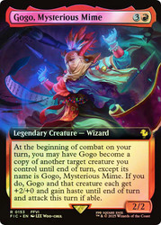 Gogo, Mysterious Mime (Extended Art)\nFINAL FANTASY Commander - Variants\nSingle\nMagic The Gathering