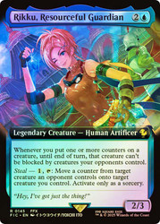 Rikku, Resourceful Guardian (Extended Art)\nFINAL FANTASY Commander - Variants\nSingle\nMagic The Gathering