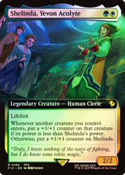 Shelinda, Yevon Acolyte (Extended Art)\nFINAL FANTASY Commander - Variants\nSingle\nMagic The Gathering