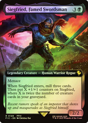 Siegfried, Famed Swordsman (Extended Art)\nFINAL FANTASY Commander - Variants\nSingle\nMagic The Gathering