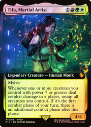 Tifa, Martial Artist (#188) (Extended Art)\nFINAL FANTASY Commander - Variants\nSingle\nMagic The Gathering