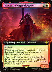 Vincent, Vengeful Atoner (Extended Art)\nFINAL FANTASY Commander - Variants\nSingle\nMagic The Gathering