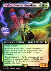 Wakka, Devoted Guardian (Extended Art)\nFINAL FANTASY Commander - Variants\nSingle\nMagic The Gathering