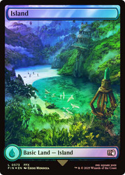 Island (#573) (Full Art) (Surge Foil)\nFINAL FANTASY - Alternate Foil\nSingle\nMagic The Gathering
