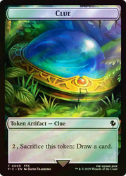{Clue Token} // {Treasure Token} (Surge Foil)\nFINAL FANTASY Commander - Alternate Foil\nSingle\nMagic The Gathering