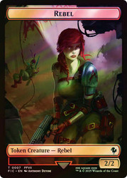{Rebel Token} // {Soldier Token} (Surge Foil)\nFINAL FANTASY Commander - Alternate Foil\nSingle\nMagic The Gathering